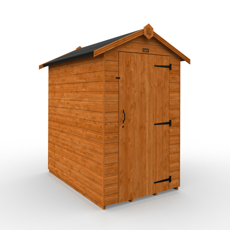 6x4w Tiger Shiplap Windowless Apex