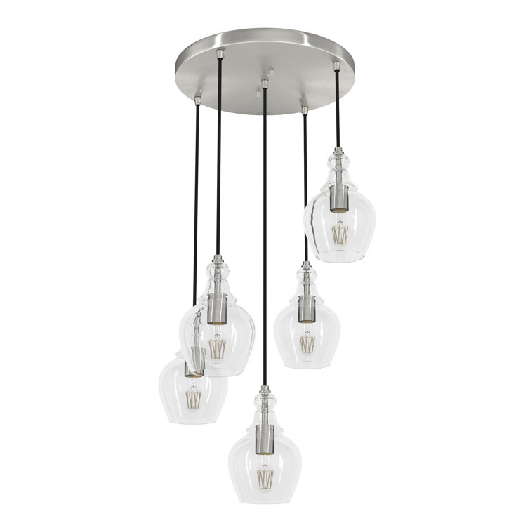 Maple Park 5 Light Round Cluster Pendant Ceiling Light
