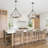  Colner 6 - Light 21 inch Vintage Dimmable Round Drum Chandelier for Dining Room-1418585248