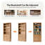 Bibliothèque transitionnelle à cadre en bois massif H 78 "x l 33,5" Eduardo-1818697008