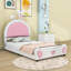Lit plateforme en cuir Ancika-455818515