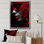«Vintage Glam Stylish Scarlet Fashion I», reproduction sur toile
