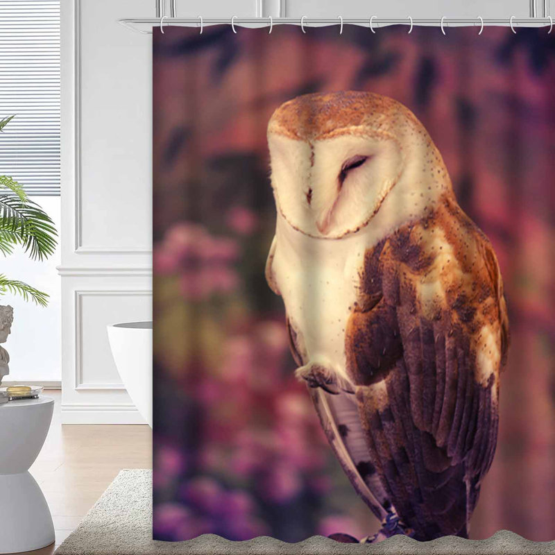 Rideau de douche Barn Owl, L 72 po x l 84 po