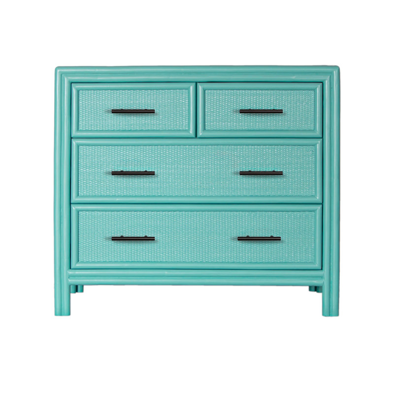 Aruba 4 - Drawer Nightstand, Turquoise