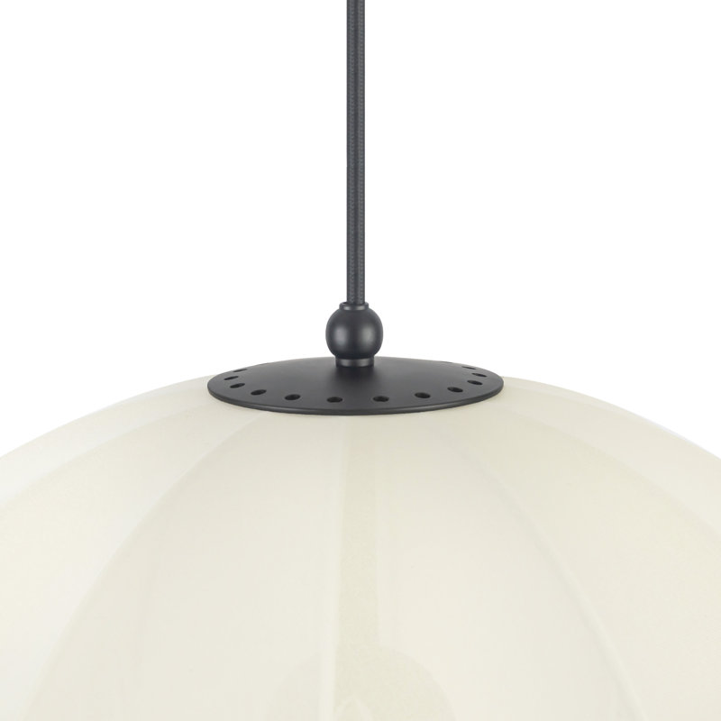 Luminaire suspendu Crosby, H 87,25 po x l 18 po x P 18 po, Noir