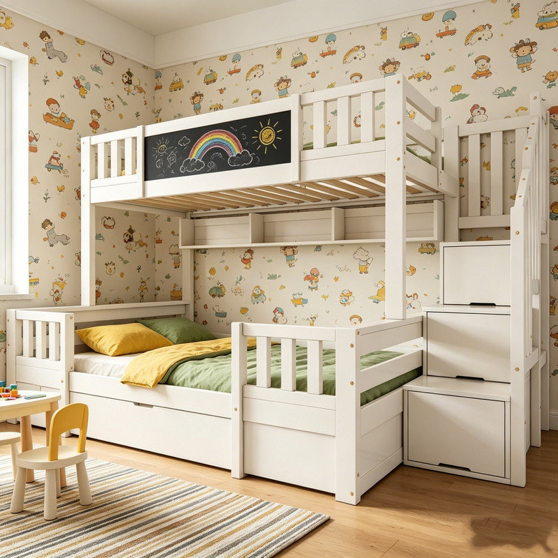 European Single (90 X 200 Cm) Bunk Bed Bed Frame