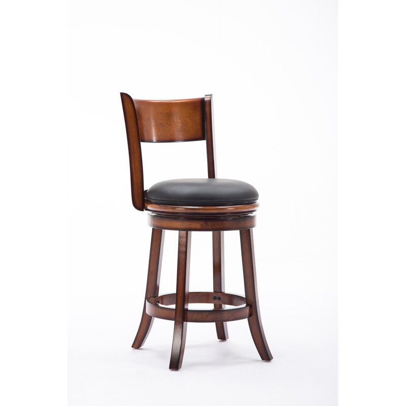 Tabouret de bar et de comptoir Analuz, Châtaignier, Tabouret de comptoir (siège d'une hauteur de 25,5
