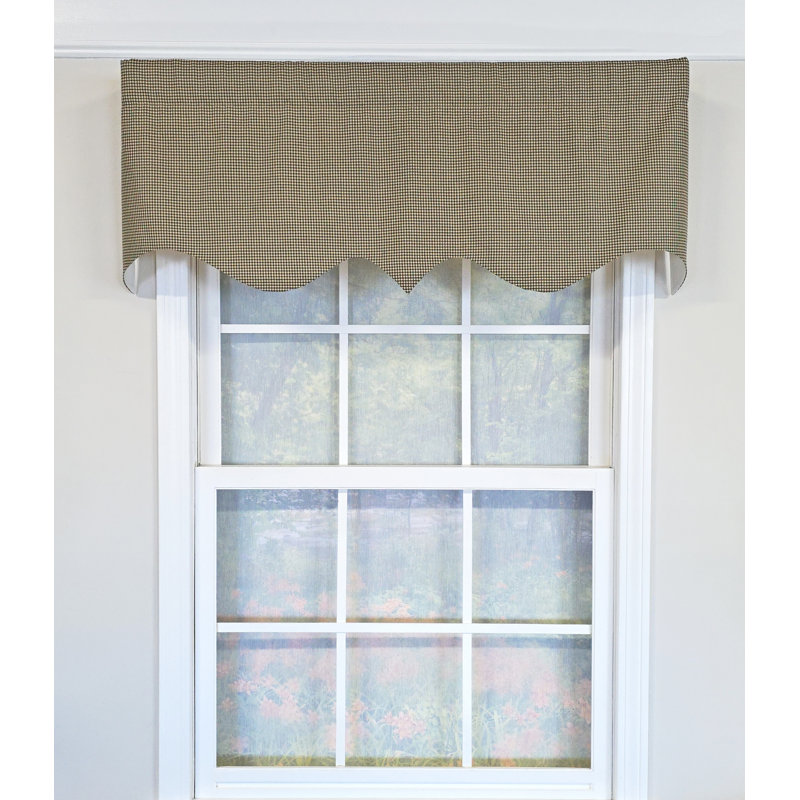 RLF Home Pin Check Regal Valance