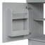 Meuble-lavabo 18 po avec lavabo, meuble-lavabo avec tablette de porte et tablette réglable, gris-1225908315