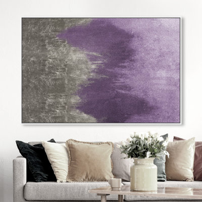 " Abstract Amethyst Waves " Painting Print