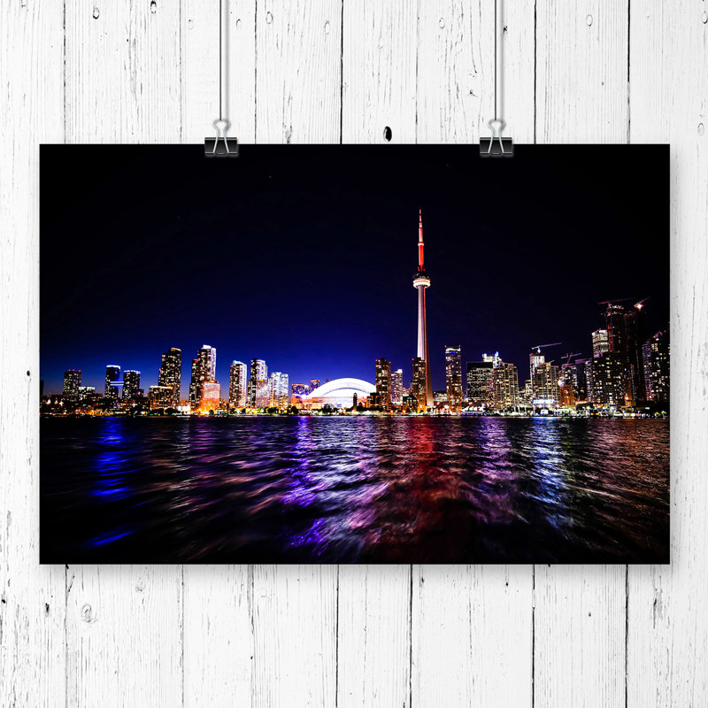 Toronto Skyline Canada - Frameless Print, 29.7cm H x 42cm W