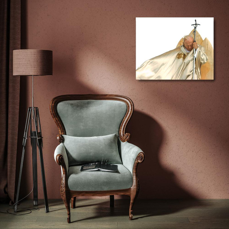 Le pape Jean-Paul II, 1920 - 2005, H 14 po x l 18 po