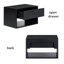 Halya Solid Wood Bedside Table Floating Nightstand-899469588