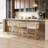 26" Counter Height Bar Stools Barrel Counter Stools With Backrest,Off White Fabric Linen Golden Metal-990087648-993043390
