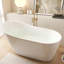 Baignoire autoportante haut de gamme en acrylique de qualité supérieure (59 po x 32 po)