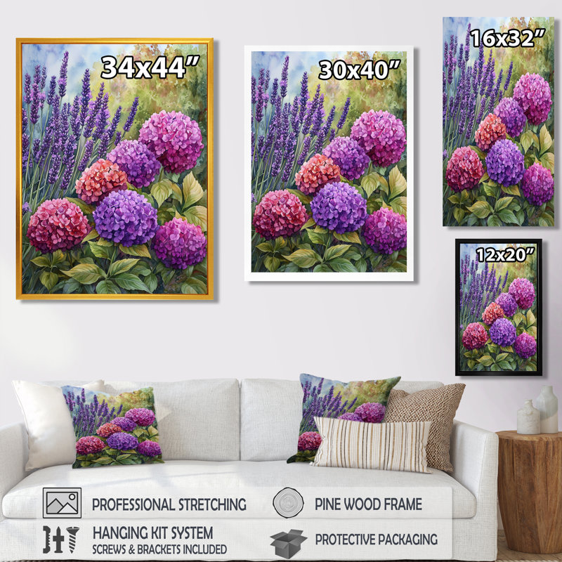 Bowman - Floral Canvas Wall Art, Reproduction encadrée d'une seule photo, Noir, noir, noir, noir, H 20 po x l 12 po