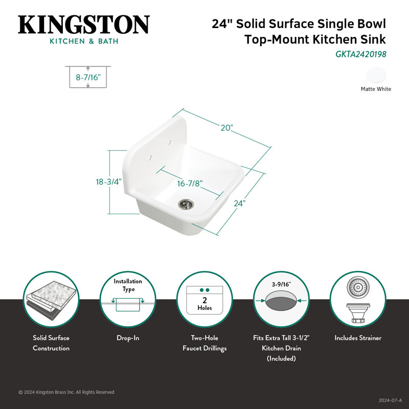 Évier de cuisine Kingston