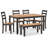 Malkin 6 - Person Four Leg Dining Set