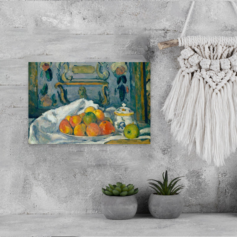 " Dish Of Apples, C.1876-77 Impressionist Abstract Contemporary Fruit Wall Art Print " by Paul Cezanne Print