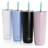 Mr. Coffee Java Quest 4 Piece 23 Oz Stainless Steel Tumbler Set With Lids And Straws In Assorted Colours