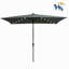 Parasol d'extérieur à DEL solaire 10 x 6,5T avec manivelle et bouton poussoir inclinable pour la cour-1041083610