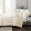 + Édredon métallique doré double / grand - look moderne, microfibre douce, rembourrage, édredon, 2 taies décoratives, coussins brodés, literie froide lavée imprimée pour le fond du lit, style contemporain, non décoratif-120469433-120469428