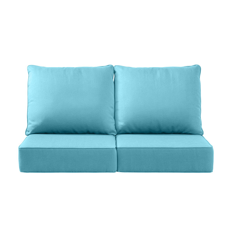 Outdoor Cushions For Patio Furniture,Outdoor Seat Cushion Set 24 X 24 X 6 Inch,Waterproof & Fade Resistant Outdoor Chair Cushions,Deep Patio Chair Cushion With Removable Cover