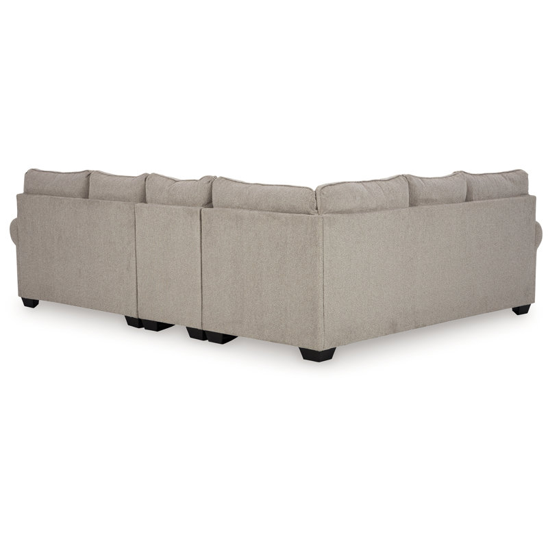 Canapé modulaire 3 pièces Claireah, Orienté à gauche (vu de face)