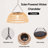 Outdoor Solar Rattan Chandelier Light，Outdoor Hanging Lighting For Gazebo, Patio, And Balcony Decor