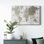 Carte du vieux monde III - impression sur toile tendue