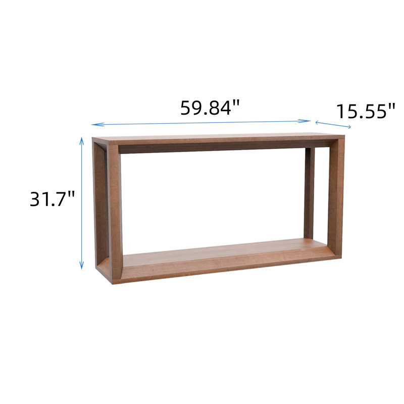 Table d'appoint 60 po, Brun