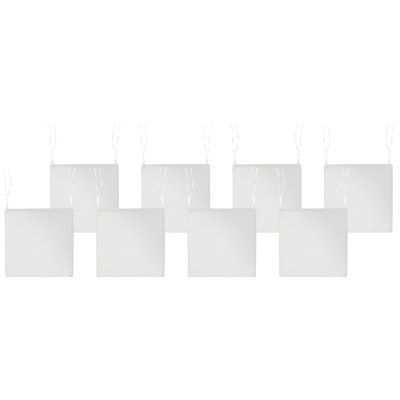 Set of 8 Garden Chair Cushions SASSARI PREMIUM 46 x 46 cm Off-White