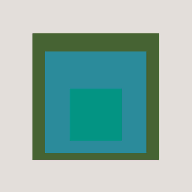 Square Series - vert, L 51 po x H 51 po, Toile tendue