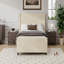 Structure de lit tapissier en velours-61851111