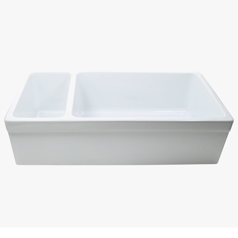 Island 35.5'' L Double Basin Kitchen Sink