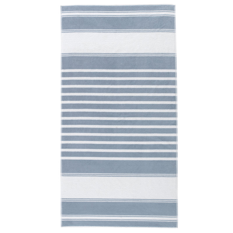 Serviette de plage Silivri - 36 x 66, Rayures bleues