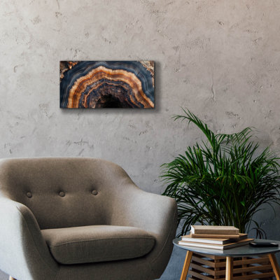  «Petrified Tree Trunk 2» par Rich Monet, art mural sur toile, 24 po x 12 po