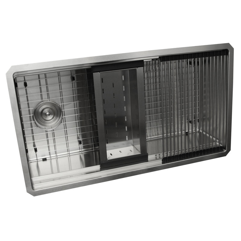 Pro Series 32'' L Stainless Steel Single Basin Kitchen Sink
