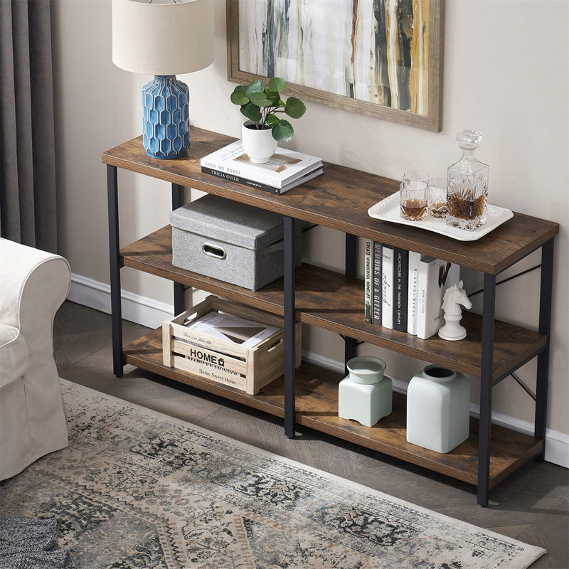 Keedyn Console Table, Brown, 30" H x 55.1" W x 13.3"  D