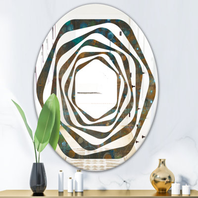 Miroir mural Whirl Dots on Glass III