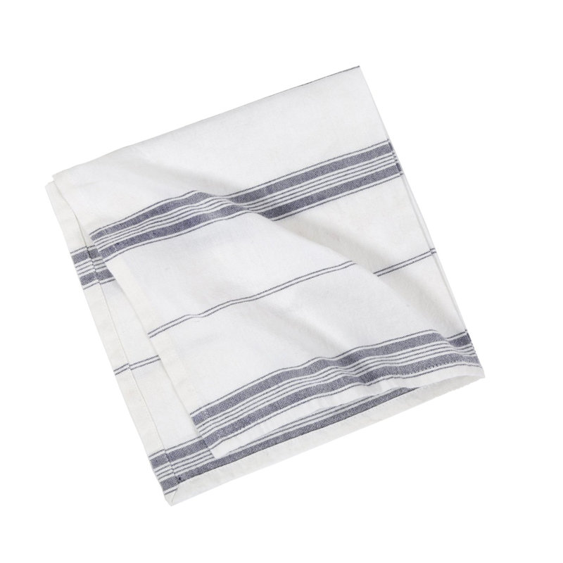 Serviette 100% coton 18 po Cambria, Bleu marine