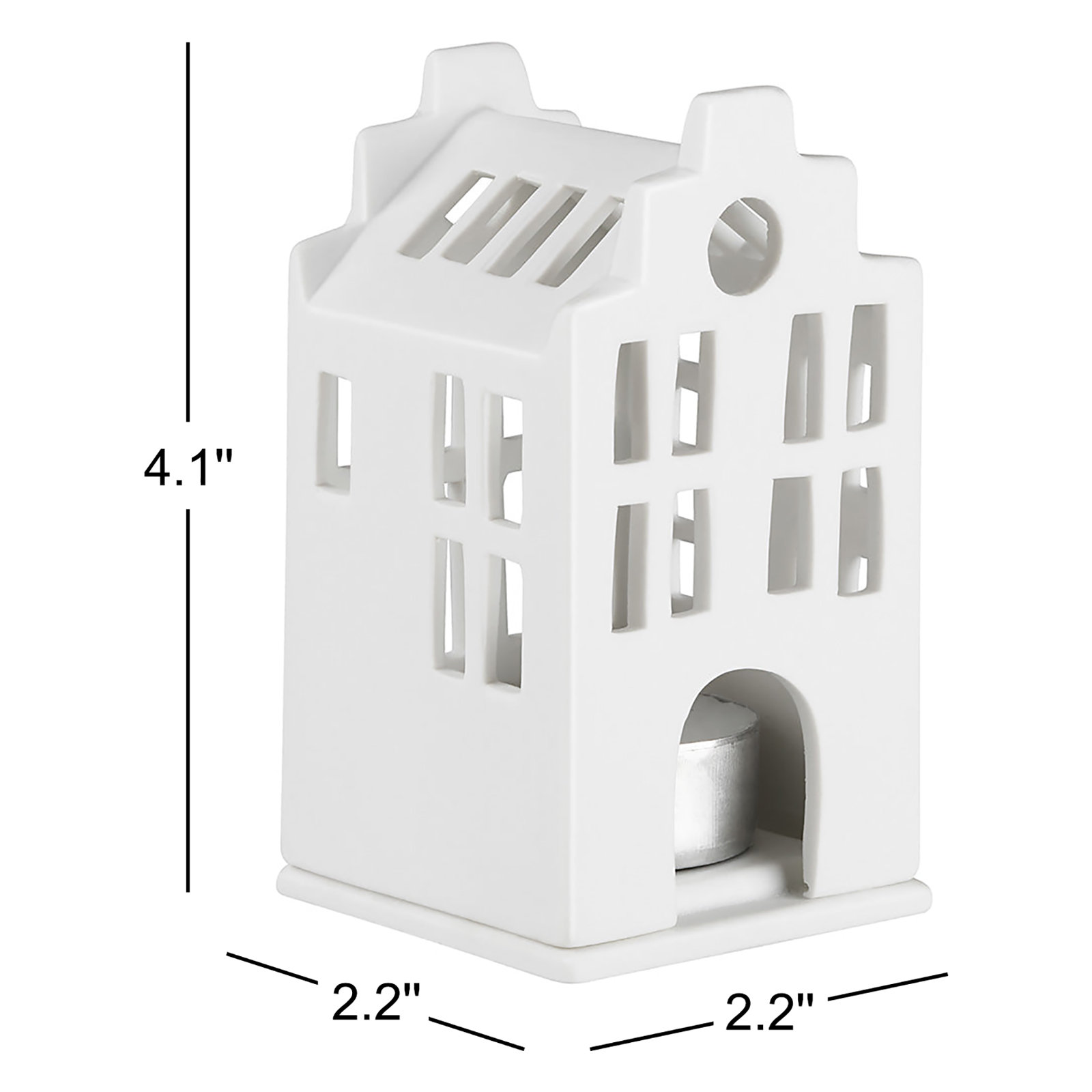 Village House Porcelain Lantern