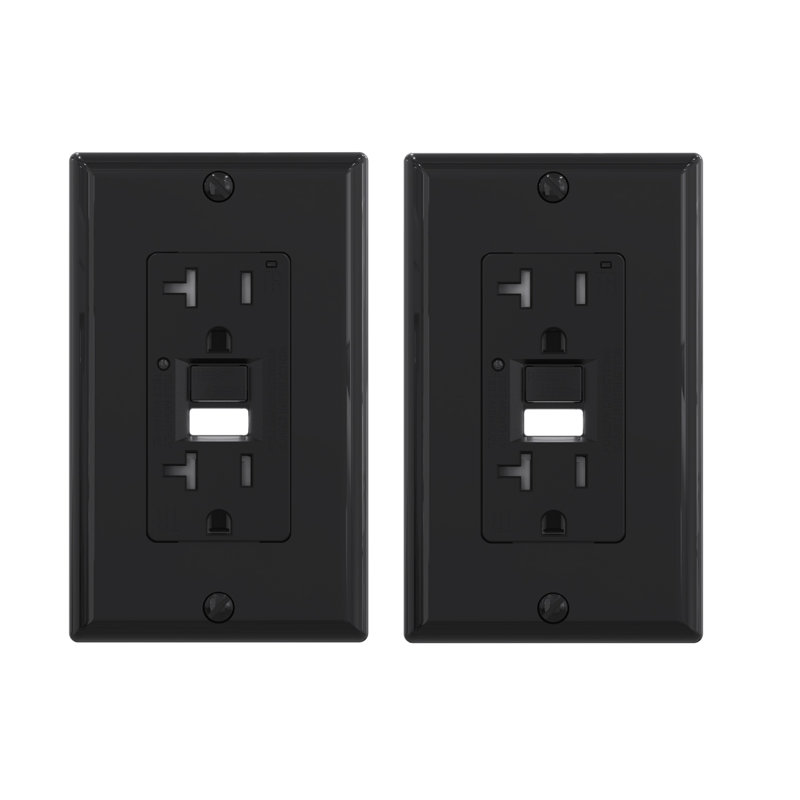 GFCI OUTLET, Black