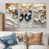 Toile naturelle avec cadre flottant