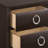 Dark Merlot 2-Drawer Nightstand With Hairpin Legs