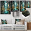 Birch Woods Enchanted Forest V - Décoration murale florale en métal-791333467