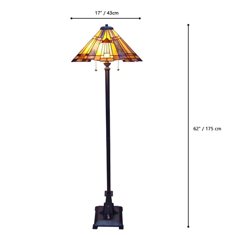 Fine Art Lighting Tiffany Style 62" Floor Lamp