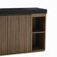 Meuble-lavabo autoportant en noyer noir 48 po avec lavabo 48 po pour salle de bain moderne, lavabo à une pièce en quartz noir sans drain ni robinet, KD-125847606-125847608