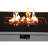 White 43" Rectangular Fire Pit With Smoked Glass - 50,000 Stainless Steel Outdoor Relaxation Spot Hidden Propane Tank Compartment & 50000 Year-Round Warmth Provider