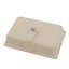 Évier encastré blanc rectangulaire 18 "x 12" avec trop-plein en céramique - look classique moderne, armoire de salle de bain de style contemporain, à teinture